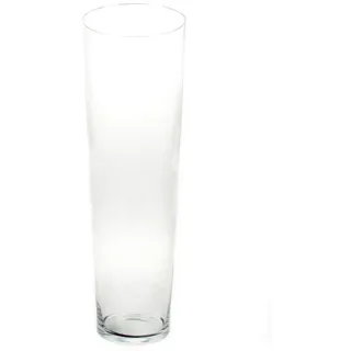 INNA-Glas Dekovase Große Glasvase AMNA AIR aus Glas, klar, 70cm, Ø19cm weiß