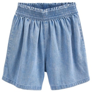 Next Hosenrock Shorts in Rockoptik - länger geschnitten (1-tlg) blau