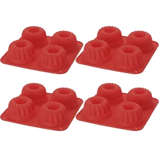4x Silikon Muffinbackform Silikonbackform Kuchenform Cupcake Muffinform Backform