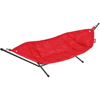 Fatboy Headdemock Hängematte - Klappbare Hängematte mit Gestell - Outdoor geeignet für Camping, Garten & Terrasse - Reise Hängesessel aus Polyester für bis zu 150kg - 270 x 138 cm - Rot