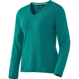 Emilia Parker V-Ausschnitt-Pullover anschmiegsam weich und leicht dank hochwertigen Materialien grün 48
