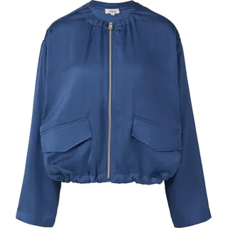 s.Oliver Satin-Blouson Relaxed Fit Blau XS