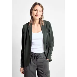 Jackenblazer CECIL Gr. S (38), grün (strong khaki) Damen Blazer mit Knopfleiste und Eingrifftaschen
