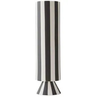 OYOY Toppu-Vase Schwarz/Weiß 31 cm
