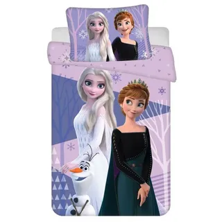 Jerry Fabrics Disney Eiskönigin Purple Kinderbettwäsche und Polardecken-Set