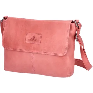 The Skandinavian Brand Damen Umhängetasche Leder Pink/Rot