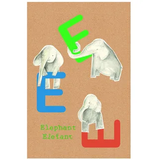 Komar Wandbild | ABC Animal E | Poster, Kinderzimmer, Buchstaben, Bild, Wohnzimmer, Schlafzimmer, Dekoration, Kunstdruck | ohne Rahmen | P036E-30x40 | Größe: 30 x 40 cm (Breite x Höhe)