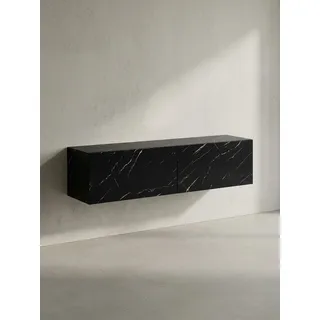 KADIMA DESIGN Lowboard 120x30x30 cm Schwarz Metall