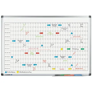 Legamaster Jahresplaner 90 x 60 cm Blau/Weiß