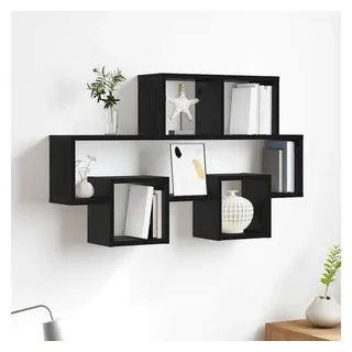 vidaXL Wandregal 82 x 15 x 51 cm Schwarz