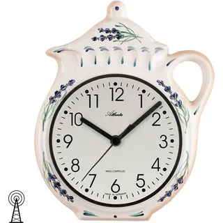 Atlanta Küchenuhr 20,0 cm 6025 beige/braun/weiß