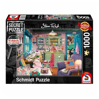 Schmidt Spiele Schmdit 59653 - Steve-Read, Großmutters Stube, Secret-Puzzle,