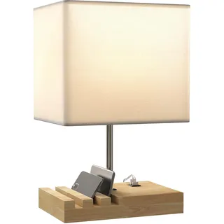 Homcom Tischlampe Weiß