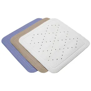 Behrend Duscheinlage Duschmatte Antirutschmatte, Softschaum, latexfrei, 54x54cm, weiß