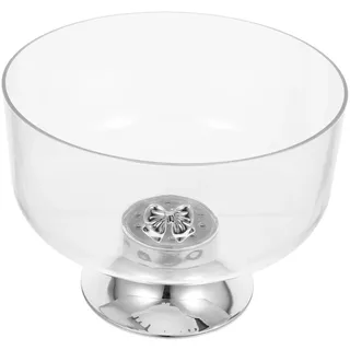 VERDANVERSE Elegante Trifle Schüssel mit Fuß Hoch Tief Große Dekorative Obstschale Vielseitig Verwendbar für Dessert Salat Küchen Tischdeko Stabil und Großzügig für Zuhause und Events