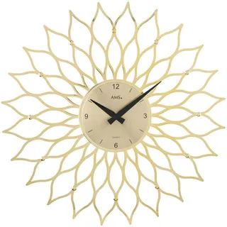 AMS Wanduhr W9359 7,0 goldfarben