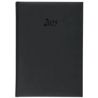 Stylex Schreibwaren Buchkalender Wochenplaner 2025 / Buchkalender / Größe: 17,2x24cm / Farbe: schwarz