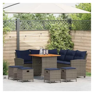 vidaXL Garten-Lounge-Set 6-tlg. grau