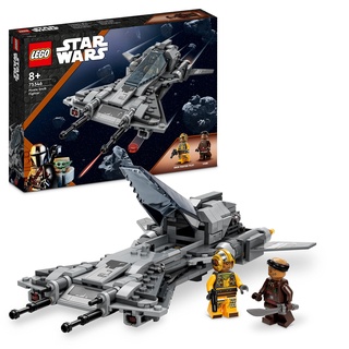 LEGO Star Wars Snubfighter der Piraten Set, The Mandalorian Staffel 3 Spielzeug zum Bauen mit Starfighter Modell, Pilot und Vane Minifiguren, Sammelstück Geschenk für Kinder 75346