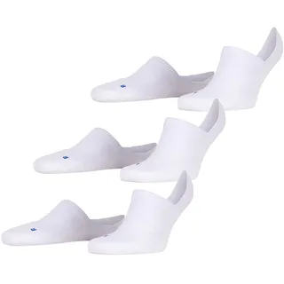 FALKE Unisex Cool Kick Invisible 3-Pack Füßlinge atmungsaktiv schnelltrocknendes Funktionsmaterial leichte Polsterung Plüschsohle High-Cut kühlend sportlich flache Naht an Fußspitze Multipack 3 Paar - 39-41