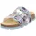 Fussbettpantoffel Lila/Mehrfarbig 41