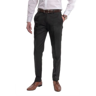 Hirschthal Anzughose Herren Business Anzughose Slimfit mit modernen Schnitt schwarz 106