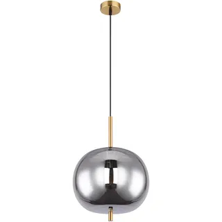 GLOBO Blacky I 1-flg. Ø 30 cm rund messingfarben