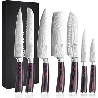 XL Premium Messerset 7-teilig Profi Kochmesser Küchenmesser