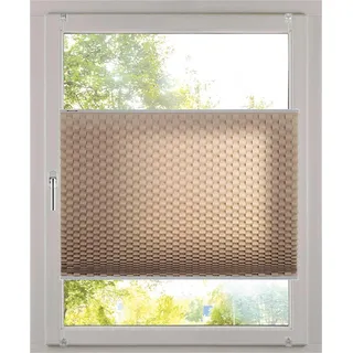 K-HOME Plissee 3D-Effekt 40 x 130 cm schwarz