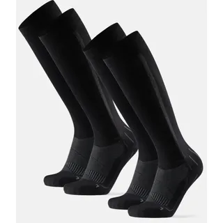 PERFORM KOMPRESSIONSSTRÜMPFE - 2-Pack - Schwarz/Grau - 43-47