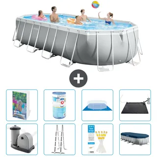 Prism Frame Pool Oval - 610x305x122 Cm - 9-teilig  S619