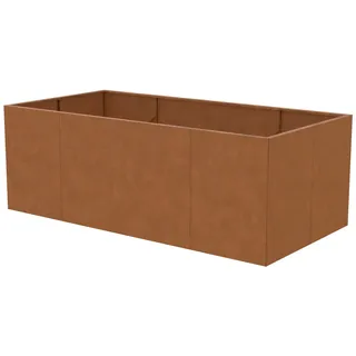 Floraworld Hochbeet 200 x 100 x 70 cm Braun