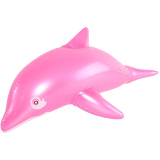 LDadgf Aufblasbares Pool-Spielzeug mit Delfinen im -Stil zum Aufblasen von Pool-Strand-Geburtstagsfeier-Spielzeug Aufblasbarer Baseballschläger (Pink, One Size)