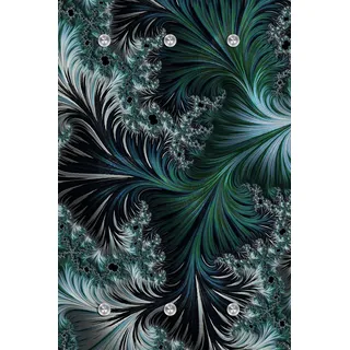 Queence Design-Garderobe aus Acrylglas | Schwebende Garderobe, Schmale Flurgarderobe, Garderobenständer, Kleiderständer (WR00065, 80x120 cm)
