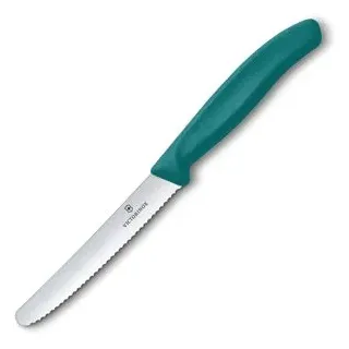 Victorinox Gemüsemesser Swiss Classic 6.7834.C1, 11 cm Edelstahlklinge, Kunststoffgriff