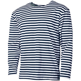 Mil-Tec Marine Sweater Gestreift Sommer blau/weiss, Größe XL