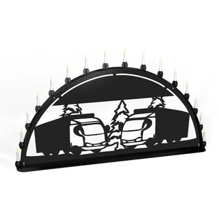 Schwibbogen Lichterbogen LKW Truck Laster Spedition Metall XXXL Außen schwarz