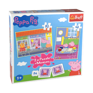 2in1 Puzzle und Memo - Peppa Pig, 30 und 48 Teile
