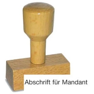 Textstempel Holz Abschrift für Mandant