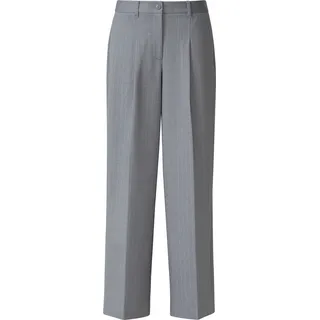 Hose aus Interlockjersey mit Wide Leg und Nadelstreifen - grau - 42/REG