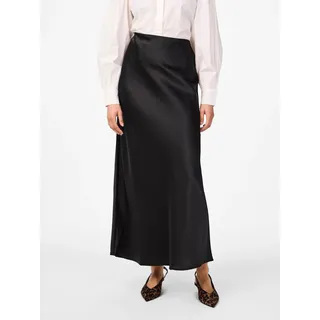 Maxirock Y.A.S "YASPELLA HW MAXI SKIRT S. NOOS", Damen, Gr. M (38), schwarz, Web, Obermaterial: 97% Polyester, 3% Elasthan, unifarben, knöchellang, Röcke Maxirock