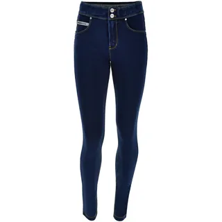 Freddy Damen Leggings, Dunkle Jeans-gelbe Naht, S - S