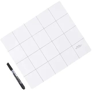 HOMSFOU Magnetische Projektmatte Wiederbeschreibbare Arbeitsunterlage Mit Raster Für Elektronikreparatur Kleinteile Magnetmatte Für Schrauben Und Metallteile Inklusive Stift 11.81 X 9.84 X 0.04 in