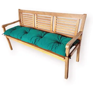 4L Textil Sitzkissen wetterfest Palettenkissen Outdoor Kissen Sitzauflage Rückenkissen Bankauflage Polsterauflage Gartenpolster Sitzkissen Bank Palettenauflage (100x60 cm, Grün Uv-beständig)