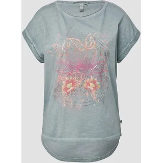 QS T-Shirt mit Frontprint QS green L (40)
