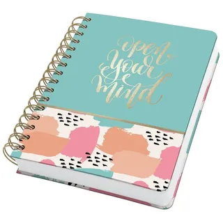 Sigel Notizbuch Jolie A5 türkis/apricot/rosa