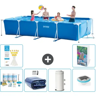 Rechteckiger Frame Pool - 450x220x84 Cm - 7-teilig  S54