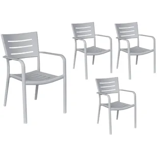 LC Garden Vesta Gartenstuhl 55 x 60 x 85 cm grau 4 St.