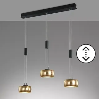 Fischer & Honsel Colette 3-flg. 27 W 60 cm gold/schwarz