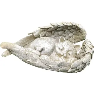 Tierfigur Für Hunde Und Katzen, Gartenfigur, Engelsflügel, Trauerdekoration, Wetterfest, Gartenengel